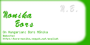 monika bors business card
